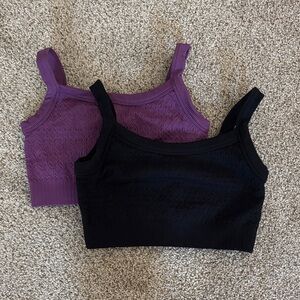 JoyLab Purple and Black Camisole Tops